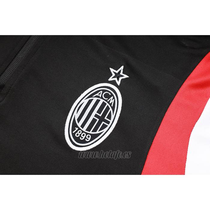 Chandal de Sudadera del AC Milan 2023-2024 Negro